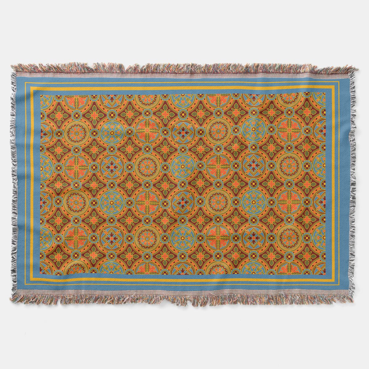 PDyaczenko's tweet image. Medieval patterns were often inspired by illuminated manuscripts, where monks encoded spiritual meanings into every swirl. Cozy up with this Medieval Pattern Throw Blanket at zazzle.com/medieval_patte…, bringing ancient artistry to your home. #MedievalDesign #ThrowBlanket
