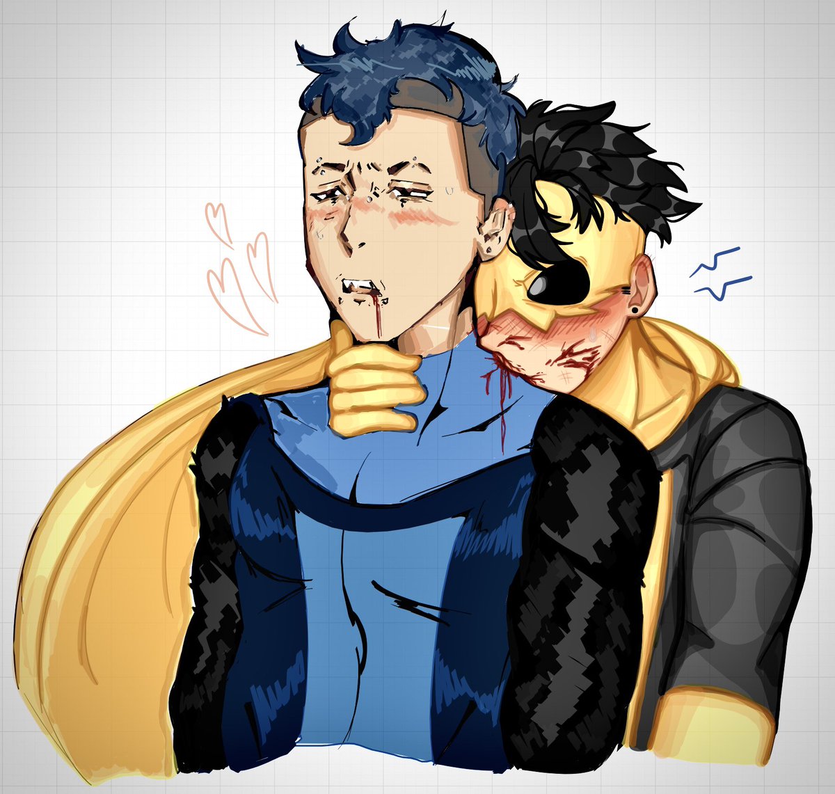 nomaskiblemark's tweet photo. #sinihawk collab on WBF with @marsgie for my 4 fans ๐๐ฉต
i heart #INVINCIBLE https://t.co/FIG23OpROp