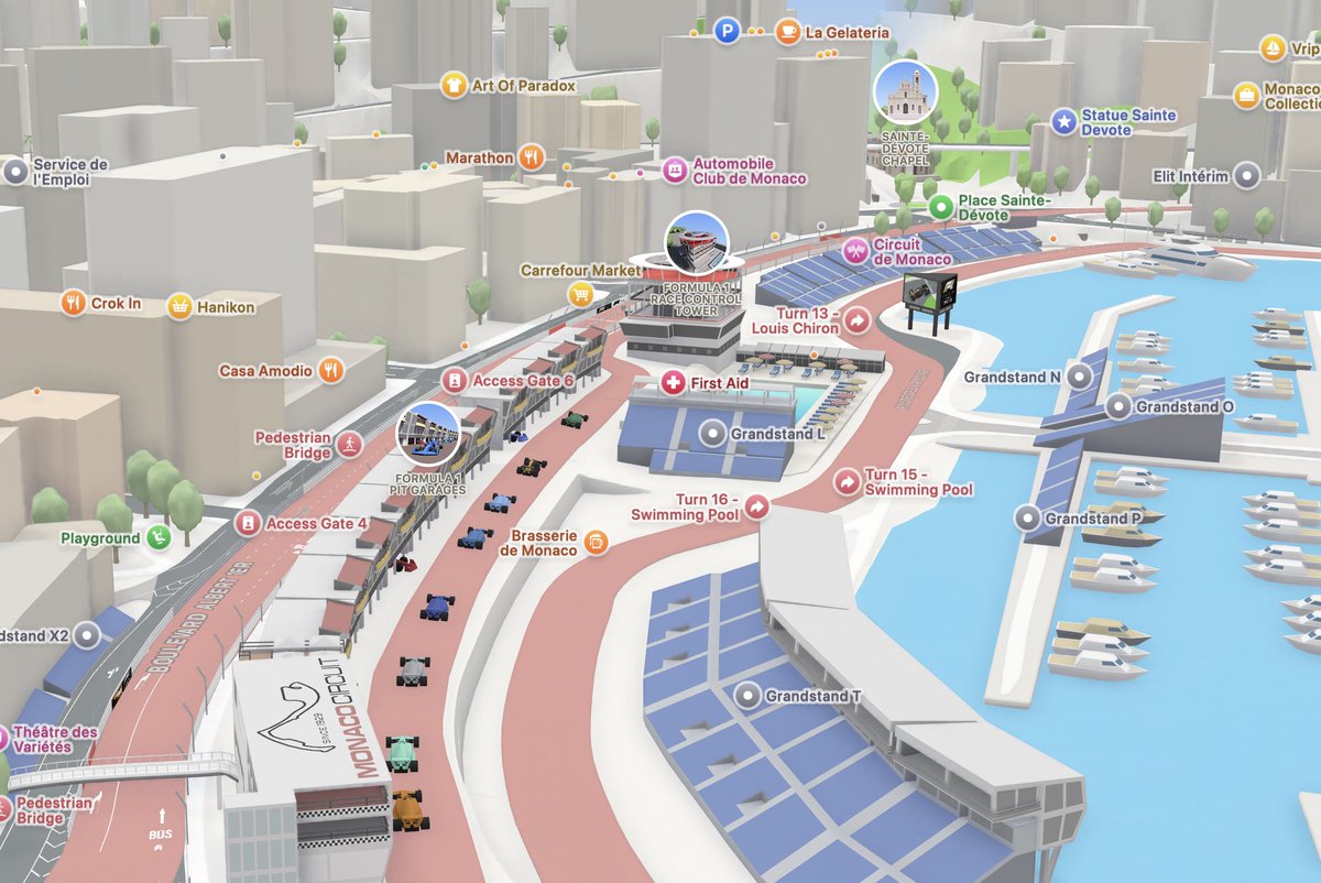 finjassauer's tweet image. Die neue Apple Maps Detailed City Experience in Monaco ist echt crazy