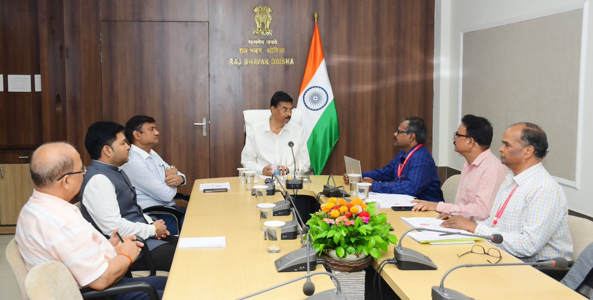 A threadbare discussion was held with the Hon'ble Governor of Odisha about the activities of Indian Red Cross Society -Odisha State Branch on 03.05.2025.