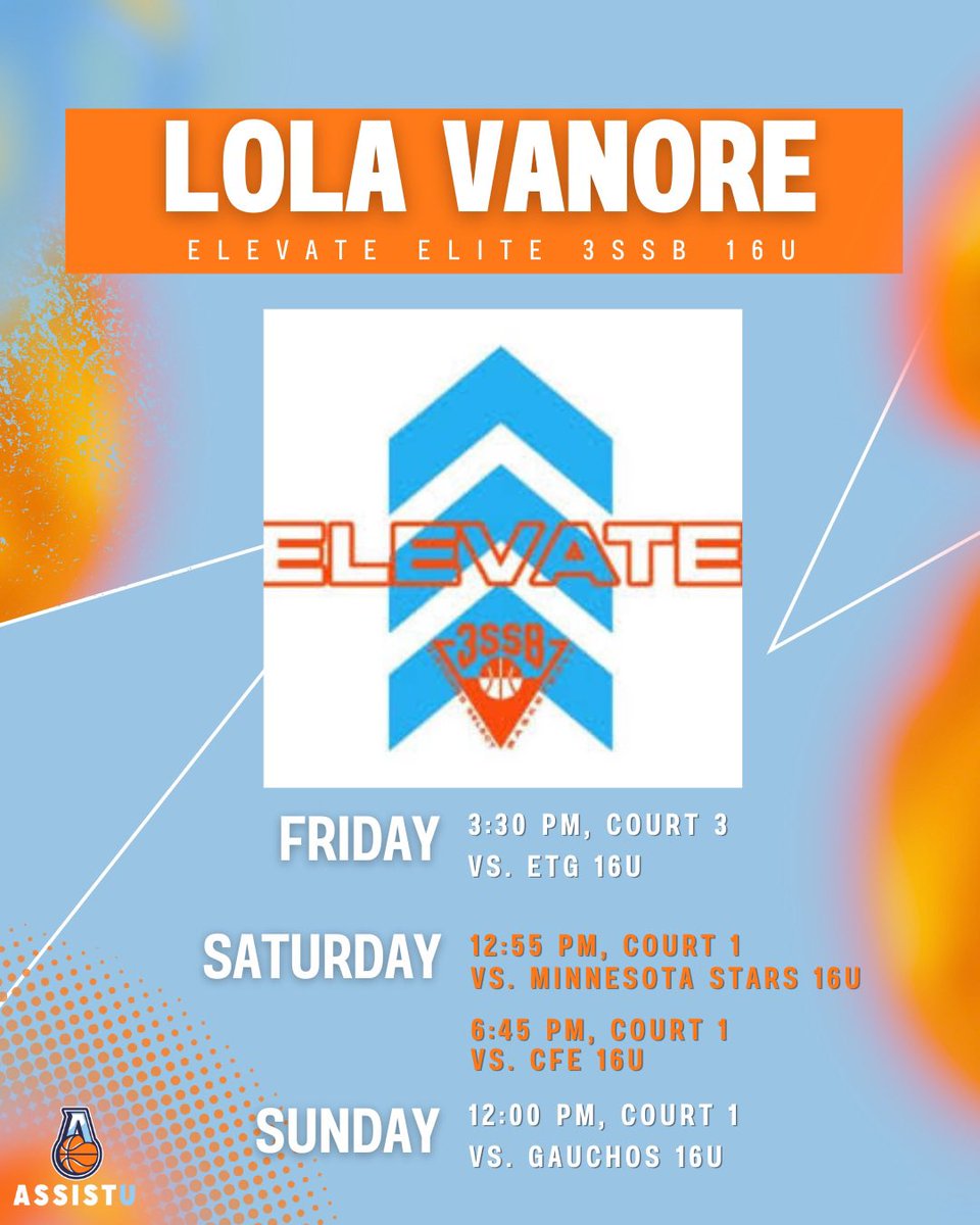 Lola Vanore (@l_vanore123) on Twitter photo Come check me out this weekend in Texas during 3SSB session 2!!
<a href="/Elevate_Elite/">Elevate Elite</a> <a href="/Bruno_Corras/">Bruno Corras</a> <a href="/CoachMarteja/">Coach Marty</a> <a href="/CoachCed4/">Coach Ced</a> <a href="/Assist_U_/">AssistU Recruiting</a> Come check me out this weekend in Texas during 3SSB session 2!!
<a href="/Elevate_Elite/">Elevate Elite</a> <a href="/Bruno_Corras/">Bruno Corras</a> <a href="/CoachMarteja/">Coach Marty</a> <a href="/CoachCed4/">Coach Ced</a> <a href="/Assist_U_/">AssistU Recruiting</a>