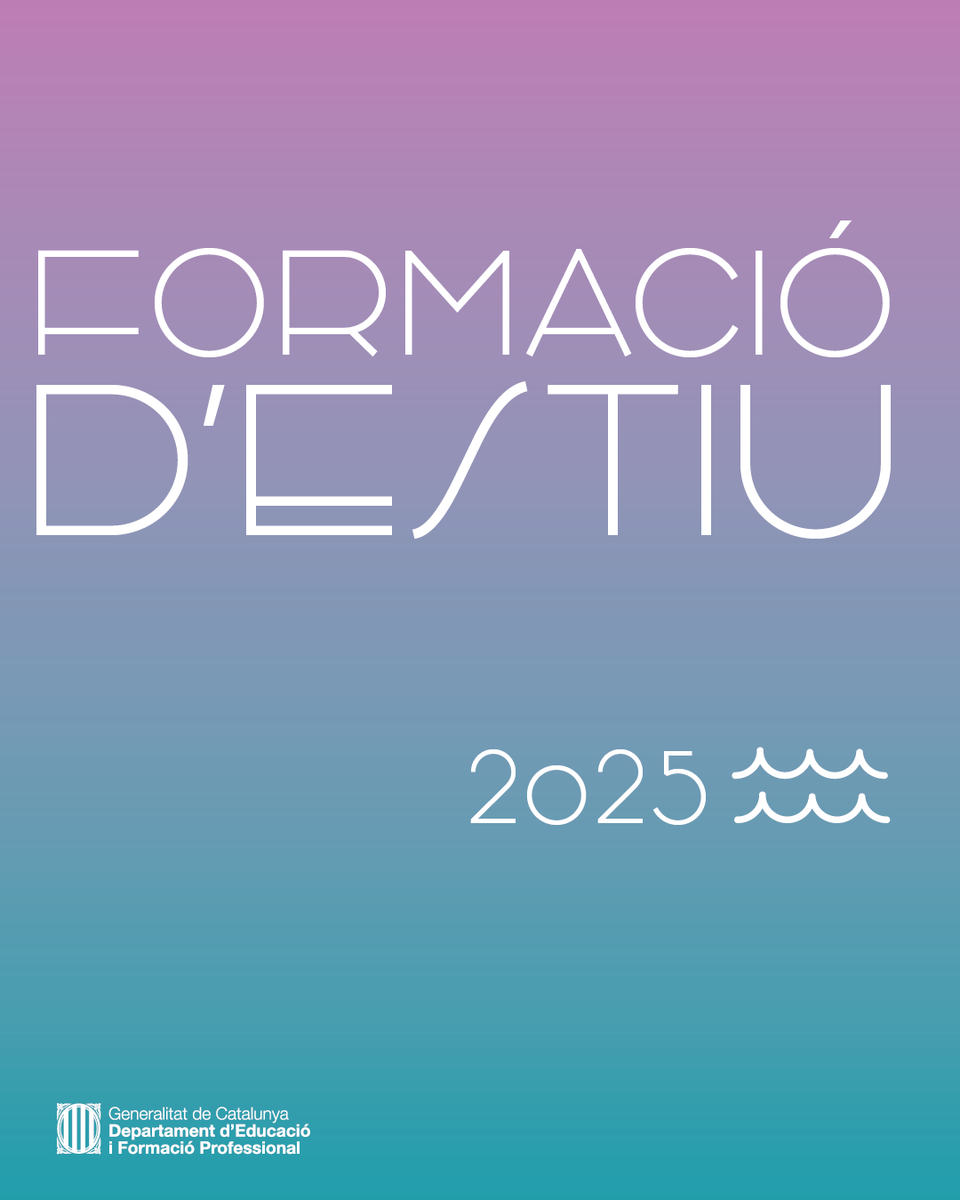 El període d’inscripció per a les activitats formatives d’estiu ja és obert. Consulteu-lo!

📅 Fins al 29 de maig

🔗 xtec.gencat.cat/ca/formacio/fo…

#AlsCentres