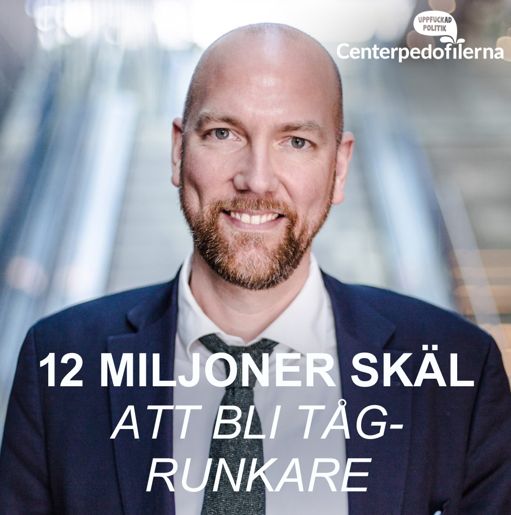 Alla partier i Region Stockholm har gått med på att centerpartisten Gustav Hemming ska få 12 miljoner för sitt tågrunkeri. Då vet ni politiker vad ni ska göra om ni tröttnar på jobbet och aldrig mer vill arbeta. Detta är signalpolitik på riktigt.