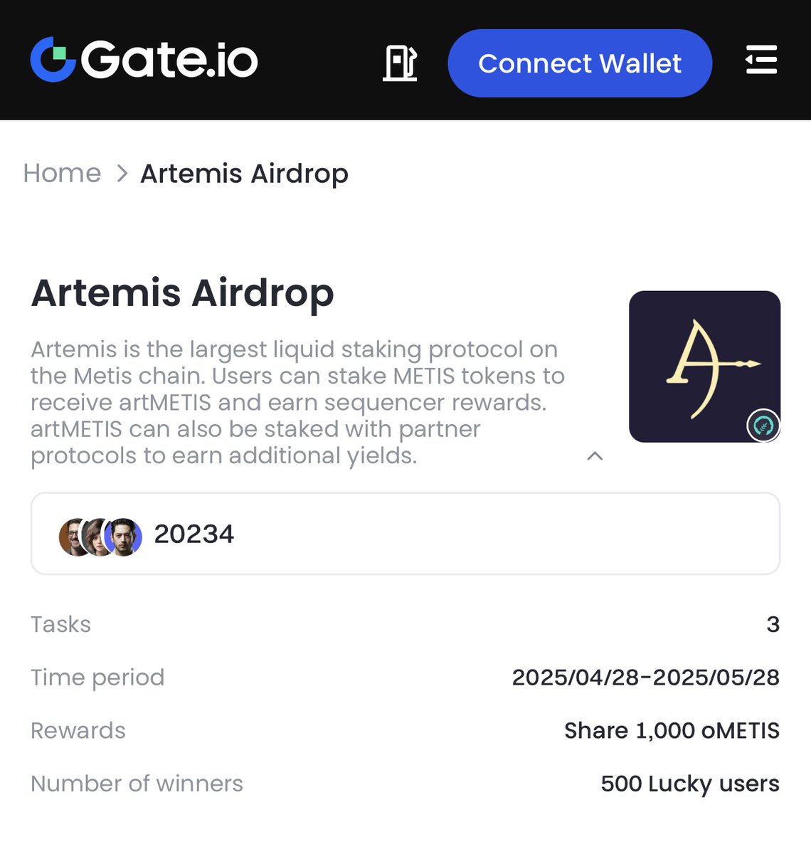 Artemis (@artemisfinance) on Twitter photo 🚨Artemis x <a href="/GateWallet/">Gate Wallet</a> DSEQ Reboot Campaign is almost at the finish line
→Important: If you've completed your 14-day staking requirement, make sure to verify your task to claim your rewards.
→The staking period officially ended on May 12, 10 AM UTC, and verification is 🚨Artemis x <a href="/GateWallet/">Gate Wallet</a> DSEQ Reboot Campaign is almost at the finish line
→Important: If you've completed your 14-day staking requirement, make sure to verify your task to claim your rewards.
→The staking period officially ended on May 12, 10 AM UTC, and verification is