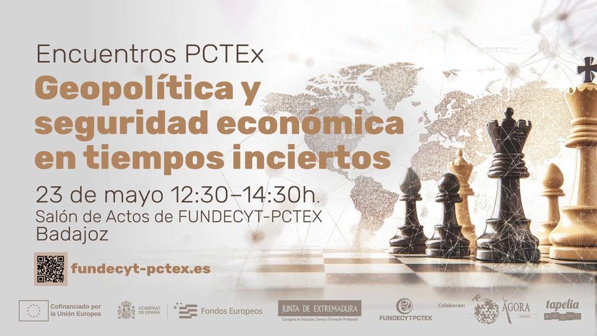 FUNDECYT-PCTEX (@fundecytpctex) on Twitter photo Hemos decidido posponer al 23 de mayo los #EncuentrosPCTEX | Geopolítica y seguridad económica en tiempos inciertos, ¡pero es por una excelente razón!
Sumamos una fantástica degustación gastronómica cortesía de Tapelia y <a href="/AgoraFranquicia/">agorafranquicias</a> , que nos permitirá seguir conversando Hemos decidido posponer al 23 de mayo los #EncuentrosPCTEX | Geopolítica y seguridad económica en tiempos inciertos, ¡pero es por una excelente razón!
Sumamos una fantástica degustación gastronómica cortesía de Tapelia y <a href="/AgoraFranquicia/">agorafranquicias</a> , que nos permitirá seguir conversando