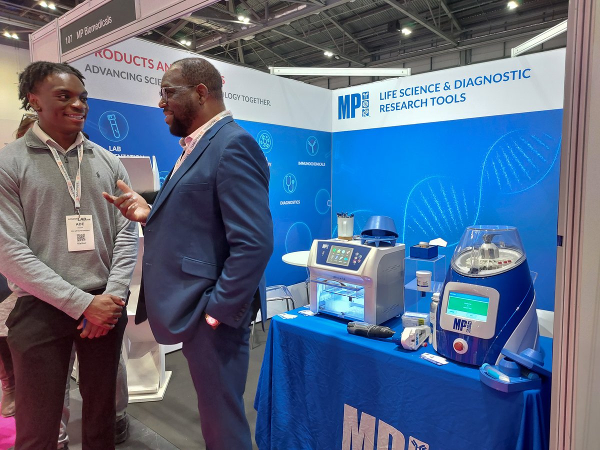 Day 2 of #LondonLabLive is here! 💥
After a fantastic first day, we’re back at Booth #107 with FastPrep®, aNAP automation, and reagents for #cellculture &amp; #biochemicals. Swing by and see how we can enhance your workflow!