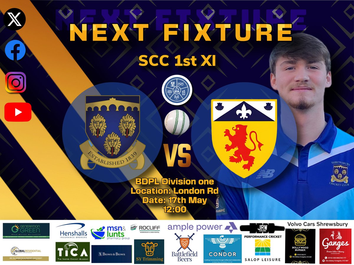 Shrewsbury Cricket Club tweet media