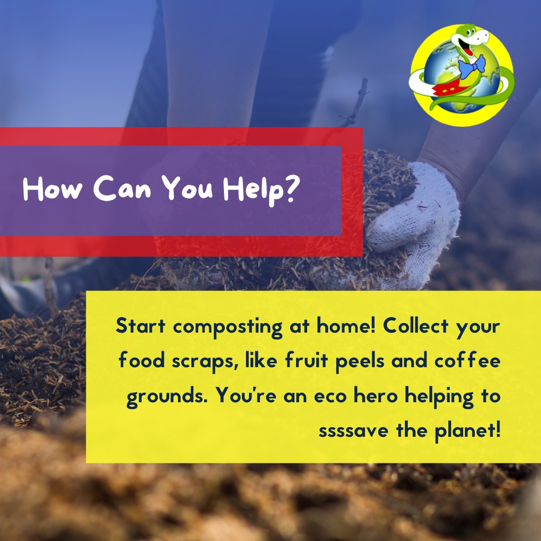 Composting is ssssuper easy!🌿Let’s start composting today! Jake x

Visit my website: jakethesnake.org.uk  🐍

#Composting #SaveThePlanet #EcoFriendly #GreenPlanet #NatureLovers #ClimateAction #SustainableLiving #GoGreen #SaveOurPlanet #ClimateChange #Recycling