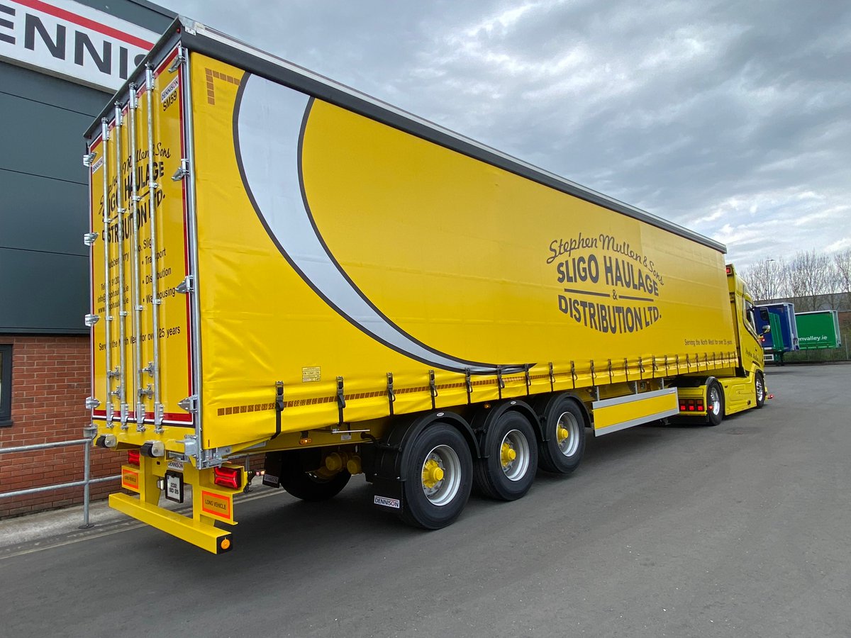 ‘A fantastic looking trailer and a credit to Dennison’s ethos of producing quality well-built trailers that last. Thanks to you all in Dennison for your continued support to ourselves as a supplier.’ – Gareth Mullen, Transport Manager at Sligo Haulage. #Trailers