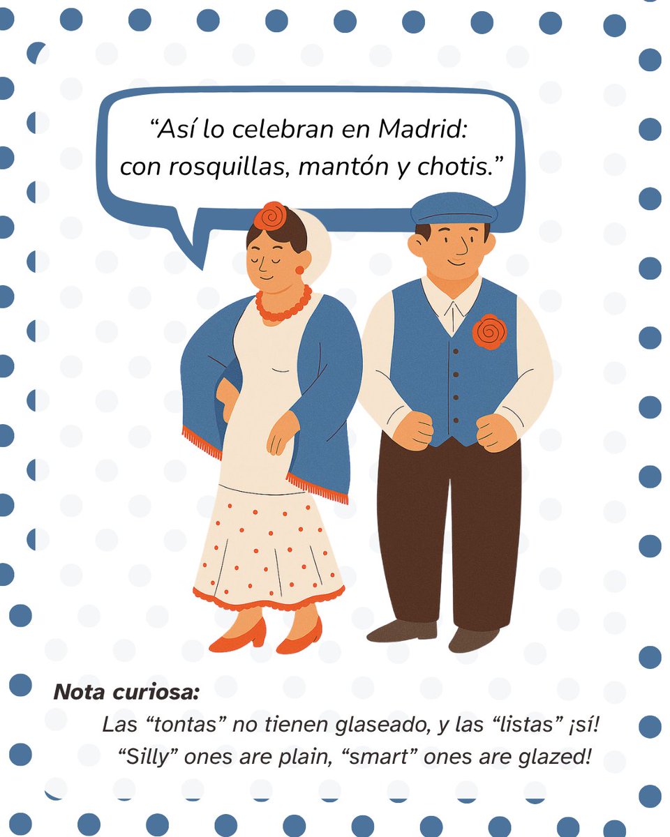tridiom's tweet photo. 🌟 ¡Feliz San Isidro!
Celebra a lo madrileño con las icónicas rosquillas: tontas para los sencillos, listas para los glaseados. Porque en Tridiom, cada palabra tiene historia. 😋🎉
#SanIsidro2025 #MadridTraditions #Rosquillas #Tridiom #Language #CulturaMadrileña #Translation https://t.co/Q6N0UbcD6p