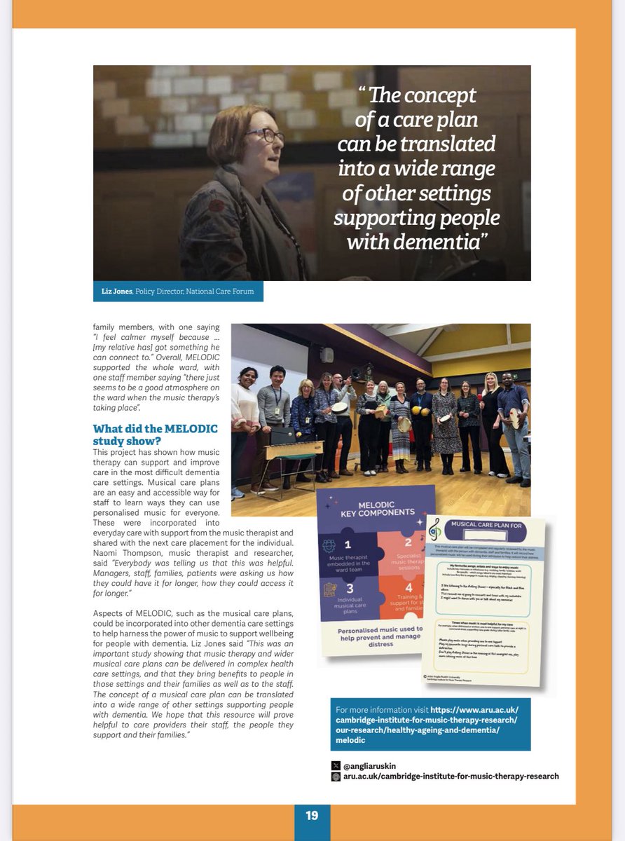 Care Talk (@caretalkmag) on Twitter photo In this issue: ๐๐ก๐ ๐ฌ๐จ๐ฎ๐ง๐ ๐จ๐ ๐๐๐ซ๐ ๐ถ ๐ผ
๐๐๐จ๐ฆ๐ข ๐๐ก๐จ๐ฆ๐ฉ๐ฌ๐จ๐ง <a href="/AngliaRuskin/">ARU</a>
discusses how personalised music therapy is transforming dementia care through the ๐๐๐๐๐๐๐ study & the creation of musical care plans
bit.ly/2BdO22j PG 18
#socialcare In this issue: ๐๐ก๐ ๐ฌ๐จ๐ฎ๐ง๐ ๐จ๐ ๐๐๐ซ๐ ๐ถ ๐ผ
๐๐๐จ๐ฆ๐ข ๐๐ก๐จ๐ฆ๐ฉ๐ฌ๐จ๐ง <a href="/AngliaRuskin/">ARU</a>
discusses how personalised music therapy is transforming dementia care through the ๐๐๐๐๐๐๐ study & the creation of musical care plans
bit.ly/2BdO22j PG 18
#socialcare