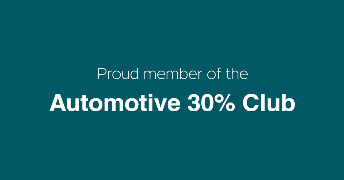 John Clark Motor Group is excited to confirm its membership of the Automotive 30% Club, a forward-thinking network from across the automotive industry who are committed to creating more inclusive teams within the sector.
 
For more information, click here: ow.ly/H91s50VSF6E