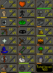 CuzzoScape's tweet photo. Stat Update - 900 Total Level
RSN: Spr1ngz 
Twitch: CuzzoScape 
#Runescape #OSRS #OldSchoolRunescape #Jagex #Twitch #TwitchTV #RunescapeDragonWilds #Streaming #StreamingNOW #RoadtoMax #QuestCape #CuzzoScape #Follow4Follow #Skilling #MMORPG
https://t.co/fXRmuoDs02 https://t.co/LuO6eyv2BW