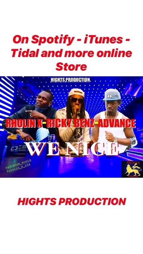 HIGHTS_PRO's tweet photo. RICKY BENZ FT RHOLIN X FT ADVANCE - WE NICE AVAILABLE ON ITUNES APPLE MUSIC SPOTIFY TIDAL AND MORE ONLINE STORES. #rickybenz #wenice #teamrickybenz #hightsproductionfanpage #hightsproduction #dancehall #reggae #music #onelove https://t.co/RvLLIK36fb