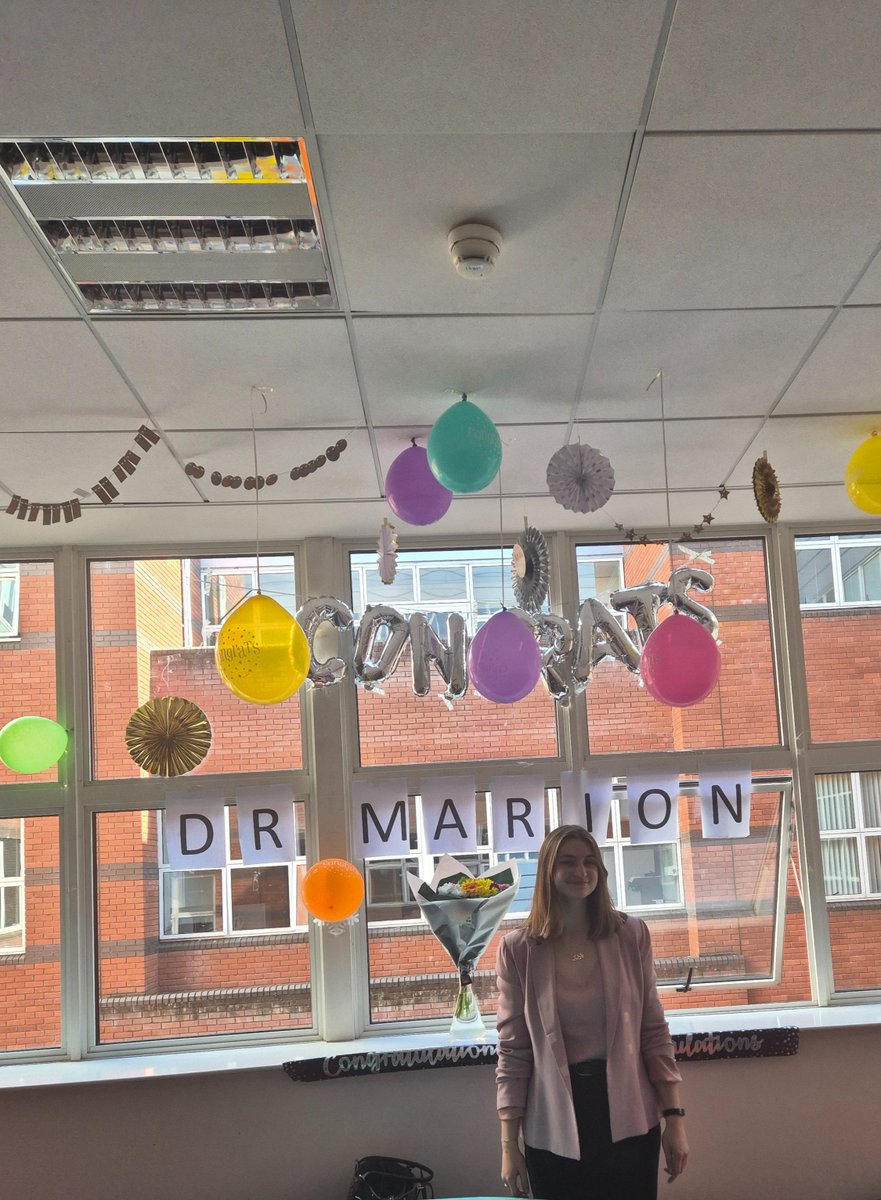 DrMelissaConroy's tweet image. Congratulations to the formidable Dr Marion on a successful PhD viva! Delighted to see your hard work recognised. Such an impressive body of work revealing the pro-tumourigenic effects of fractalkine in OAC @caroline_mrn @JoanneLysaght  @TCDTMI @CancerInstIRE @TrinityMed1