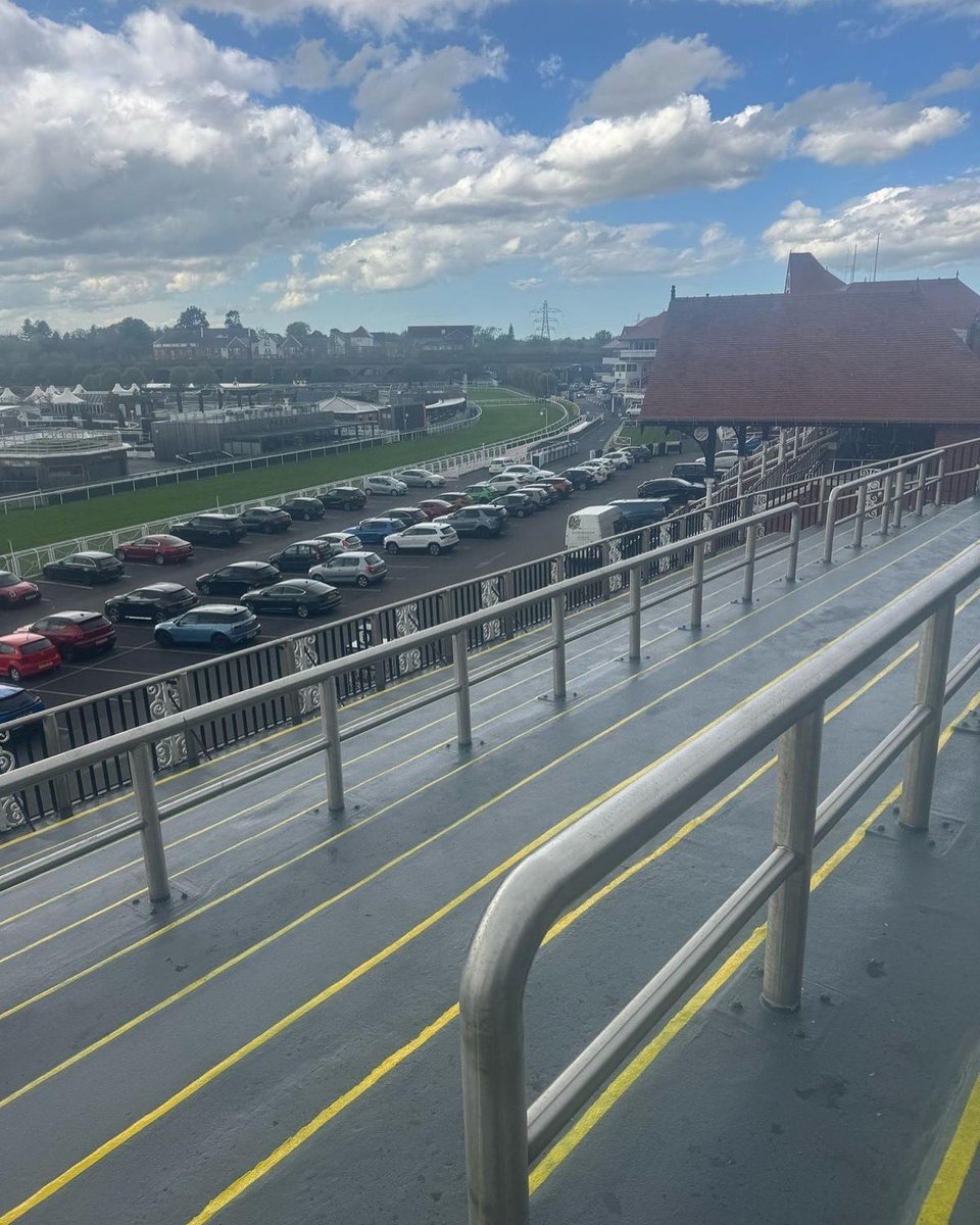 ThelwellFloors's tweet photo. Project Completion: Chester Racecourse 🏇

Our team recently resurfaced the Upper Tatts at Chester Racecourse. Installing PCP’s advanced PUMA System, delivering a rapid-curing, anti-slip finish that’s built to perform — Just in time for the start of the season! 🏇

#chesterraces https://t.co/5n6D8Aasz3