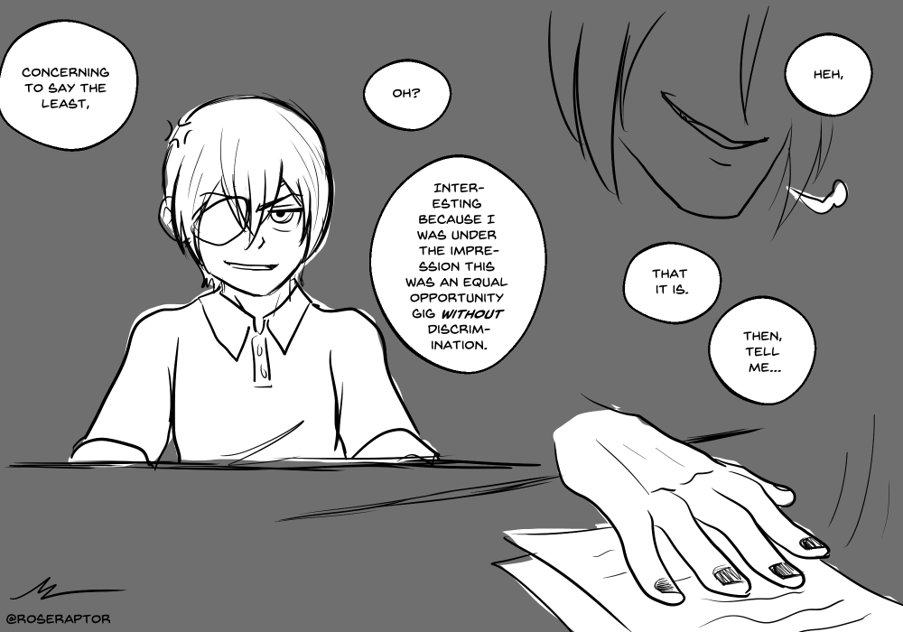 RoseRaptorArt's tweet photo. I like to think Sebastian has a (lovingly) annoying habit of method acting/rehearsing scenes they either have or haven't done yet off set. If you know, you know.
Part 2 of ???
#BlackButler #Kuroshitsuji #ModernAU #ActorAU #RetailAU #SebastianMichaelis #CielPhantomhive https://t.co/lbTUCyjeIY