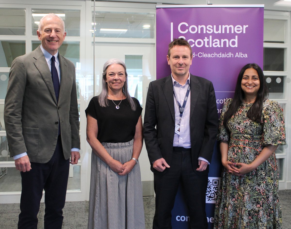 Consumer Scotland (@consumer_scot) on Twitter photo Consumer Scotland has welcomed representatives from <a href="/ConsumerCouncil/">Consumer Council for Northern Ireland</a> for Northern Ireland.
The visit included discussions on how both organisations can work together on joint areas of interest including rural communities, telecoms and disabled consumers. Consumer Scotland has welcomed representatives from <a href="/ConsumerCouncil/">Consumer Council for Northern Ireland</a> for Northern Ireland.
The visit included discussions on how both organisations can work together on joint areas of interest including rural communities, telecoms and disabled consumers.