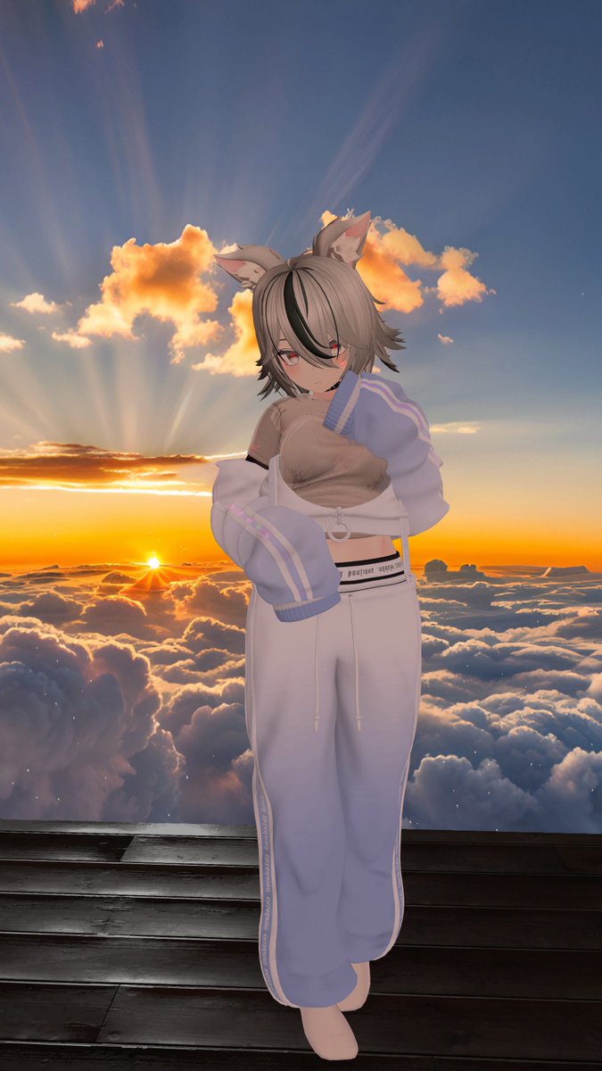 Somewhere above the clouds... I found peace☁️
#VRChat #VRChatPhotography
