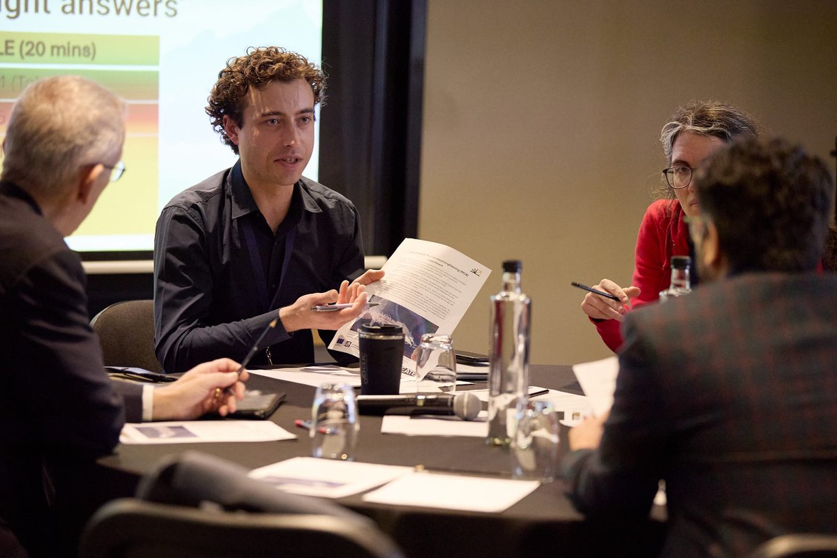 Great energy in yesterday's #DGF2025 session discussing SRM experiments.

Lively World Cafe style conversations explored hypothetical case studies from SAI to sea-ice thickening—unpacking the science, governance, and regional realities.