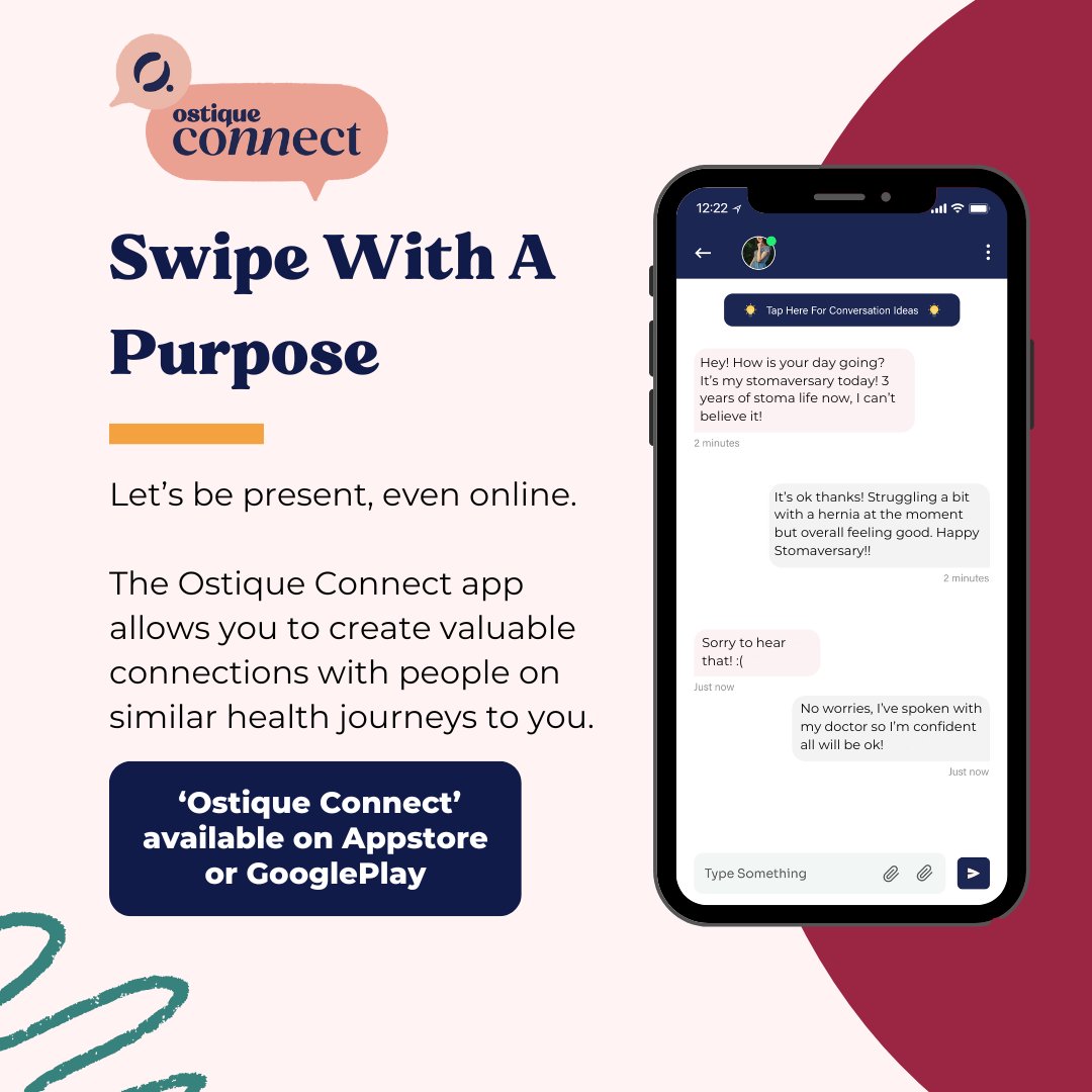 Introducing an app designed specifically for ostomates!  

This free global platform allows you to connect with fellow ostomates through its chat feature, while also offering valuable resources about living your best life post-ostomy. 🌍✨

Link in bio!#OstomateCommunity