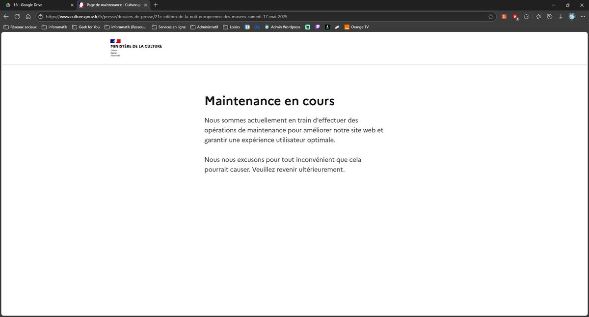 Et vous faites ça 2 jours avant l'évènement 🤔😅

#NuitDesMusees #NDM2025
