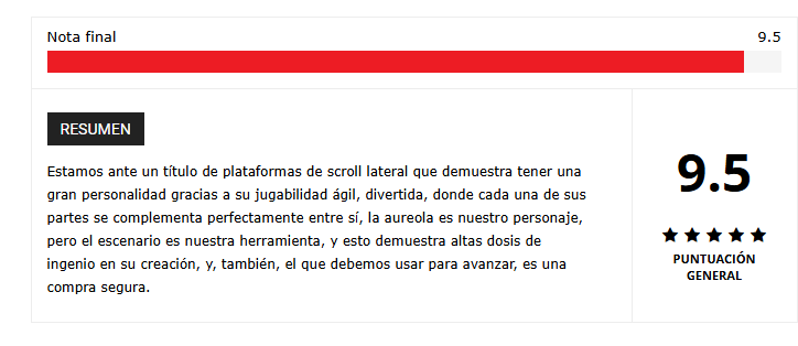 Muchísimas gracias a
<a href="/JoseJinsei/">Jose Jinsei</a>
de
<a href="/AllGamersIn/">All Gamers In</a>
Por una reseña tan elaborada de nuestro trabajo y una nota tan alta! Dejo su increíble artículo aquí ^^ 
allgamersin.com/analisis-aureo…