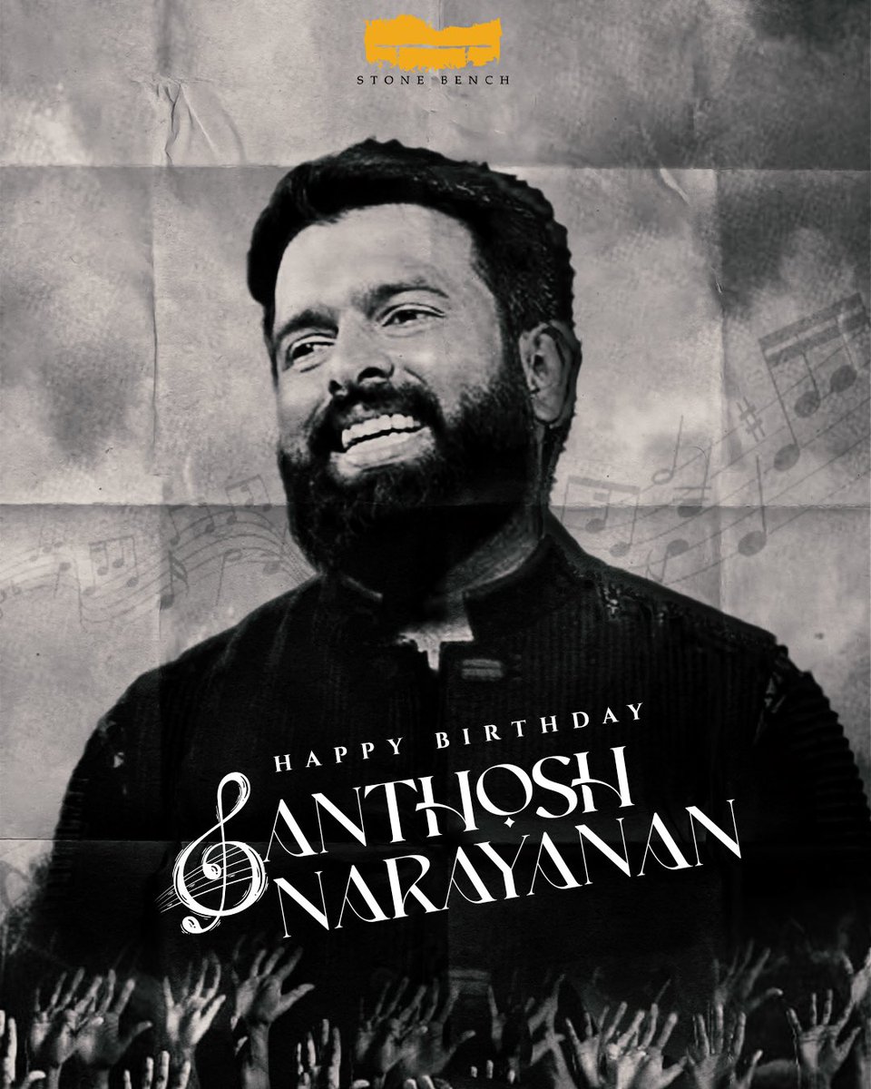 Stone Bench (@stonebenchers) on Twitter photo Happy Birthday to the game-changer, <a href="/Music_Santhosh/">Santhosh Narayanan</a> ❤️🔥
From #Attakathi to #Retro, what a musical 🎵 ride it’s been! 👌🏻 The man who revived music, ruled the industry, and gave us beat, melody, celebration, soul & everything! ❤️
Whatever this man touches turns into a Happy Birthday to the game-changer, <a href="/Music_Santhosh/">Santhosh Narayanan</a> ❤️🔥
From #Attakathi to #Retro, what a musical 🎵 ride it’s been! 👌🏻 The man who revived music, ruled the industry, and gave us beat, melody, celebration, soul & everything! ❤️
Whatever this man touches turns into a