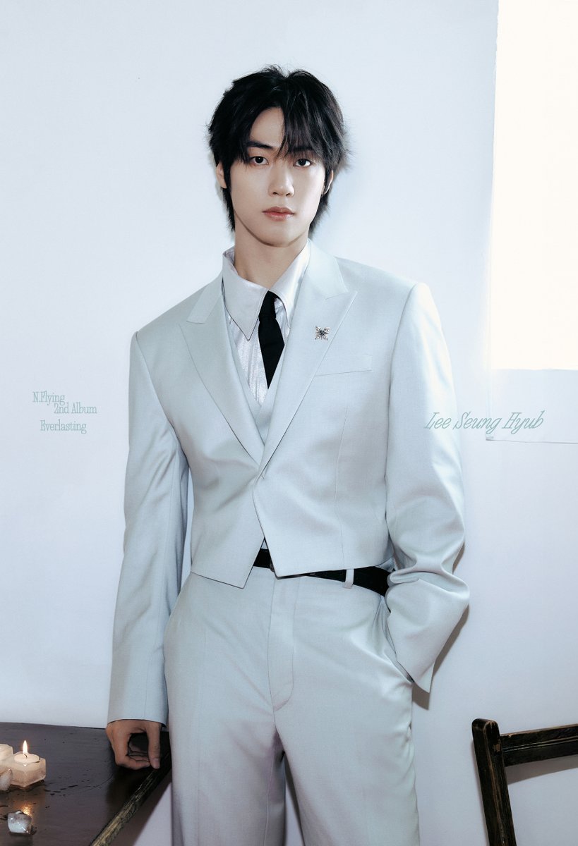 N.Flying (엔플라잉) 2nd Album [Everlasting]
Jacket Poster : Ever ver.

Lee Seung Hyub

TITLE ❄ 만년설 (Everlasting)
ALBUM RELEASE 🧊 2025.05.28 6PM (KST)

#NFlying #엔플라잉 #2nd_Album #Everlasting #에버래스팅 #만년설