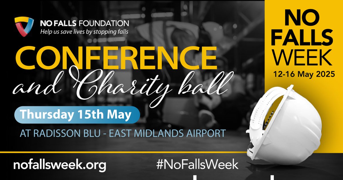 We're excited for the first ever No Falls Foundation Conference this afternoon at the Radisson Blu Hotel, East Midlands Airport! Then we'll be glamming up and partying the night away at the No Falls Ball to raise vital funds for the charity. See you all later!
#NoFallsWeek
