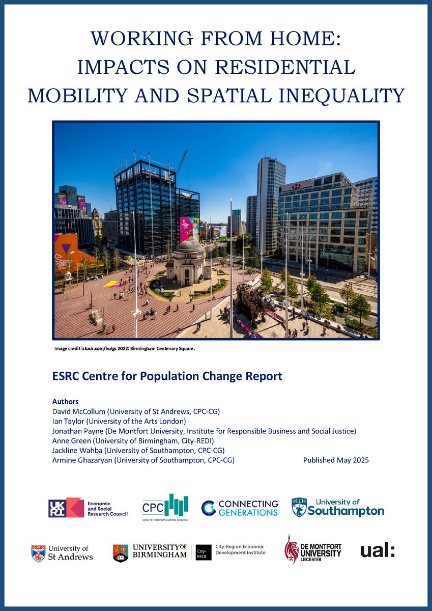 CPC (@cpcpopulation) on Twitter photo 🔖 NEW findings on #workingfromhome
Hopes that it would help struggling UK regions attract high-skilled workers to level up #economy not realised
<a href="/ESRC/">Economic and Social Research Council</a> <a href="/mhclg/">Ministry of Housing, Communities & Local Gov</a>-funded project led by CPC-CG members <a href="/JackieWahba/">Jackie Wahba</a> & McCollum, with <a href="/CityREDI/">City-REDI</a> <a href="/DMUBAL/">Business and Law</a> <a href="/UAL/">University of the Arts London</a>
▶️cpc.ac.uk/news/latest_ne… 🔖 NEW findings on #workingfromhome
Hopes that it would help struggling UK regions attract high-skilled workers to level up #economy not realised
<a href="/ESRC/">Economic and Social Research Council</a> <a href="/mhclg/">Ministry of Housing, Communities & Local Gov</a>-funded project led by CPC-CG members <a href="/JackieWahba/">Jackie Wahba</a> & McCollum, with <a href="/CityREDI/">City-REDI</a> <a href="/DMUBAL/">Business and Law</a> <a href="/UAL/">University of the Arts London</a>
▶️cpc.ac.uk/news/latest_ne…