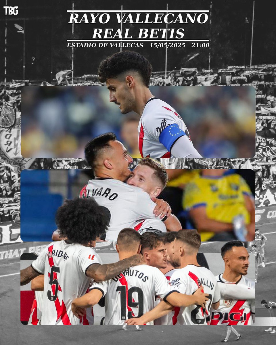 TBGraphics12's tweet image. MATCHDAY
Rayo Vallecano - Real Betis
15/05/2025 21:00

@RayoVallecano @RealBetis @OscarValentin94

#rayovallecano #RealBetis #graphiccontent #Matchday