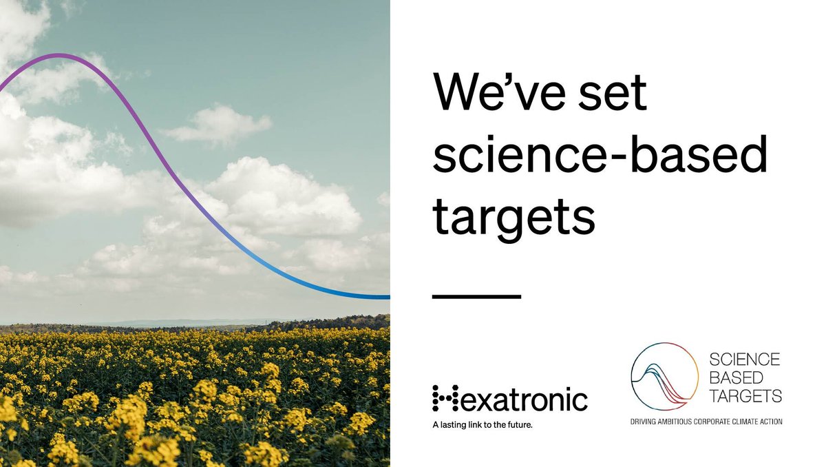 Hexatronic's tweet image. We&apos;re proving our commitment to building a sustainable future by letting science guide our course of action. We&apos;re proud to share that Science Based Targets initiative (SBTi) has validated our near-term climate targets: hubs.ly/Q03mHJBg0

#Hexatronic #ScienceBasedTargets