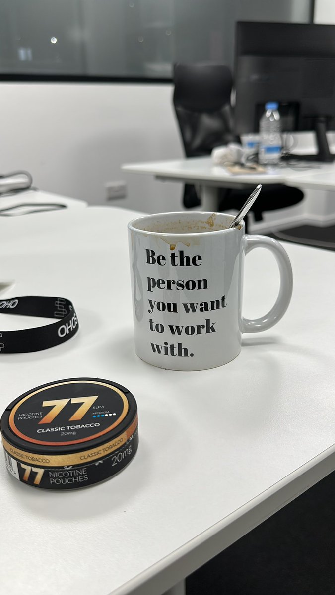 Morning motivation at work to be a Nobody