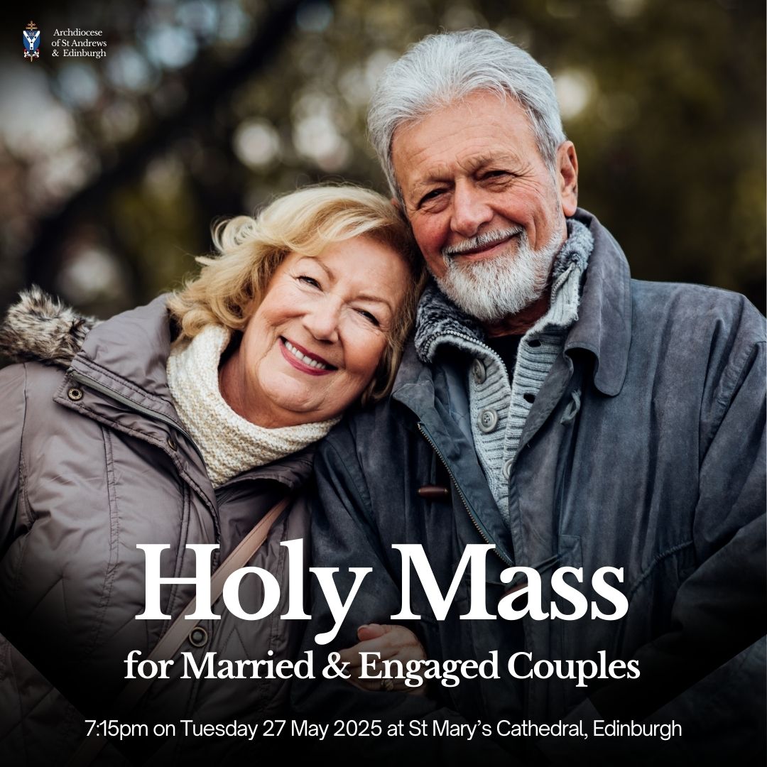 The annual Archdiocesan Mass for Married Couples (and those preparing for marriage) takes place at 7:15pm on Tuesday 27 May at St Mary's Cathedral. Archbishop Leo will be the principal celebrant and will give a blessing to couples. Refreshments after Mass in Coffee Saints.