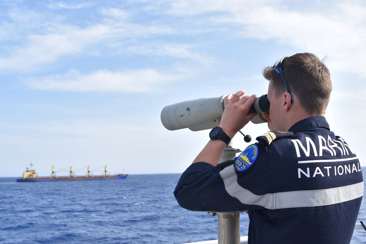 Cecmed (@cecmed_off) on Twitter photo Le patrouilleur Commandant Blaison a rejoint l'opération <a href="/EUNAVFOR_MED/">Operation EUNAVFOR MED IRINI</a> en coop avec nos partenaires européens.
L'opération, lancée en 2020 par l'UE, applique l'embargo sur les armes en Libye, lutte contre le trafic de pétrole & d'êtres humains, & protège les intérêts européens. Le patrouilleur Commandant Blaison a rejoint l'opération <a href="/EUNAVFOR_MED/">Operation EUNAVFOR MED IRINI</a> en coop avec nos partenaires européens.
L'opération, lancée en 2020 par l'UE, applique l'embargo sur les armes en Libye, lutte contre le trafic de pétrole & d'êtres humains, & protège les intérêts européens.