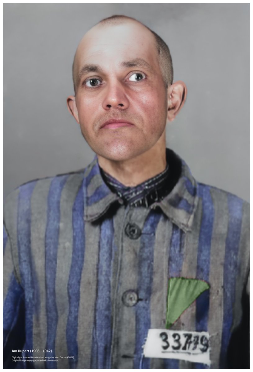 John Cocker 🇺🇦 (@joecocker15) on Twitter photo On this day in 1942, an 34 year old Czech man perished in Auschwitz after being incarcerated for 16 days. Before being imprisoned he was a roofer. His name was Jan Rupert
Please support <a href="/AuschwitzMuseum/">Auschwitz Memorial</a> On this day in 1942, an 34 year old Czech man perished in Auschwitz after being incarcerated for 16 days. Before being imprisoned he was a roofer. His name was Jan Rupert
Please support <a href="/AuschwitzMuseum/">Auschwitz Memorial</a>