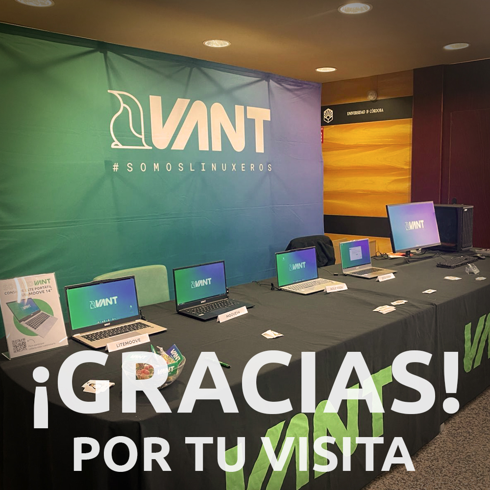 VANT (@vantpc) on Twitter photo Una vez concluido #salmorejotech sólo podemos dar las GRACIAS a todos los que nos habéis visitado, a la organización <a href="/AulaSL/">Aula de Software Libre | SalmorejoTech</a> y a la Universidad de Córdoba 😊
Nos vemos de nuevo el año que viene! Una vez concluido #salmorejotech sólo podemos dar las GRACIAS a todos los que nos habéis visitado, a la organización <a href="/AulaSL/">Aula de Software Libre | SalmorejoTech</a> y a la Universidad de Córdoba 😊
Nos vemos de nuevo el año que viene!