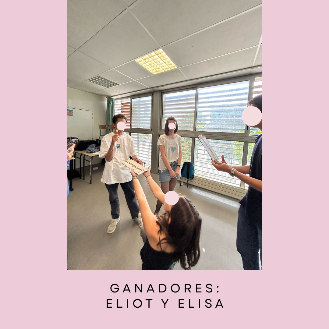 SeccionBurdeos's tweet photo. Enhorabuena a Eliot y Elisa, ganadores de nuestro primer concurso literario para 2nde, y a Cristina y Etienne, los finalistas. La calidad de las obras presentadas ha sido muy alta, ¡gracias por la participación! https://t.co/kmOxjZaMPM