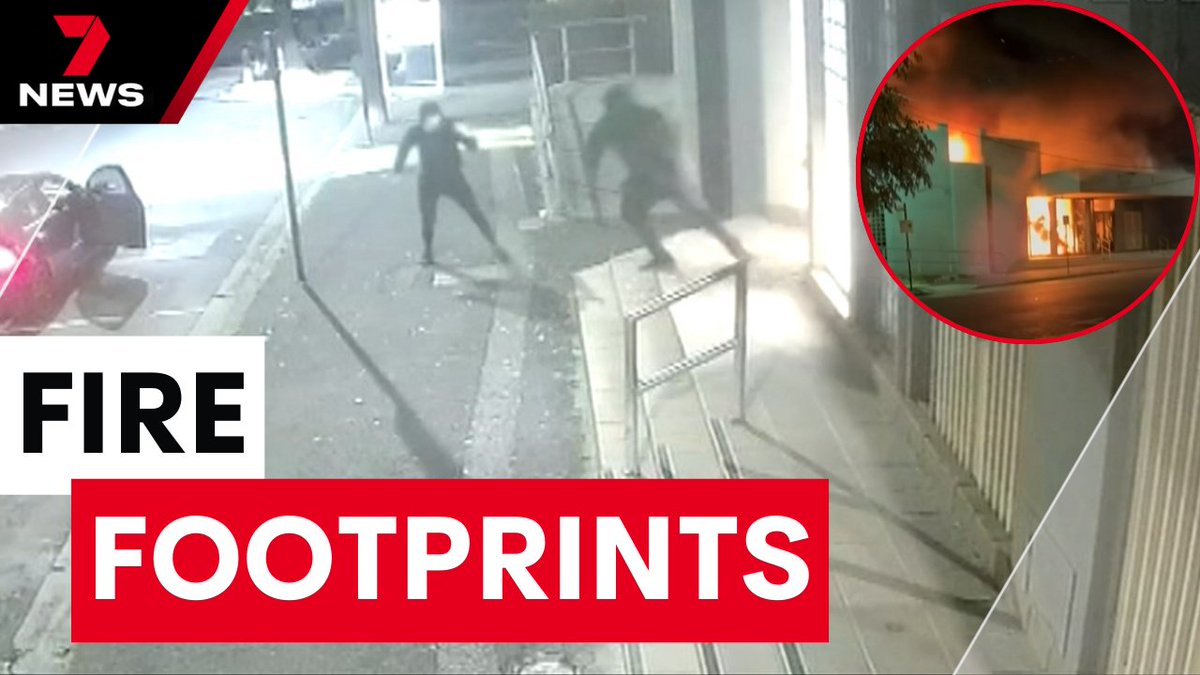 New security vision has been released of the moment arsonists torched the Ripponlea synagogue. AFP officers say a blue getaway car shared by multiple criminals could prove a critical clue. youtu.be/5IvPU2qeaPo <a href="/SaraJones_7/">Sara Jones</a> #7NEWS