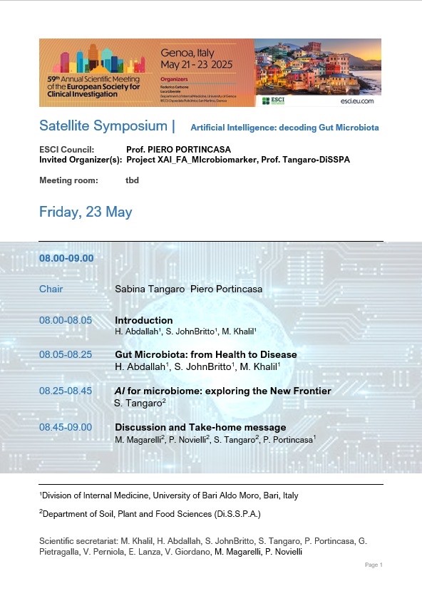 🌐 Join us next week for an extraordinary gathering of minds at  'Artificial Intelligence - Decoding Gut Microbiotica'. Insightful talks, expert panels, and collaborative dialogue await.
#AcademicExcellence #ThoughtLeadership #asm2025 #esci To Register: esci.eu.com