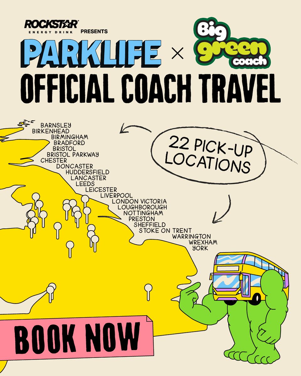 Big Green Coach (@biggreencoach) on Twitter photo LIMITED TIME OFFER🚨
Pay ZERO booking fees on your <a href="/Parklifefest/">Parklife 🪩</a> entry ticket when you book a ticket & travel package with Big Green Coach!
Hurry, the offer ends 11:59 pm THIS Monday 19th May. ⏰✅
Secure your hassle-free travel before it's too late 👉 biggreencoach.co.uk/events/parklif… LIMITED TIME OFFER🚨
Pay ZERO booking fees on your <a href="/Parklifefest/">Parklife 🪩</a> entry ticket when you book a ticket & travel package with Big Green Coach!
Hurry, the offer ends 11:59 pm THIS Monday 19th May. ⏰✅
Secure your hassle-free travel before it's too late 👉 biggreencoach.co.uk/events/parklif…