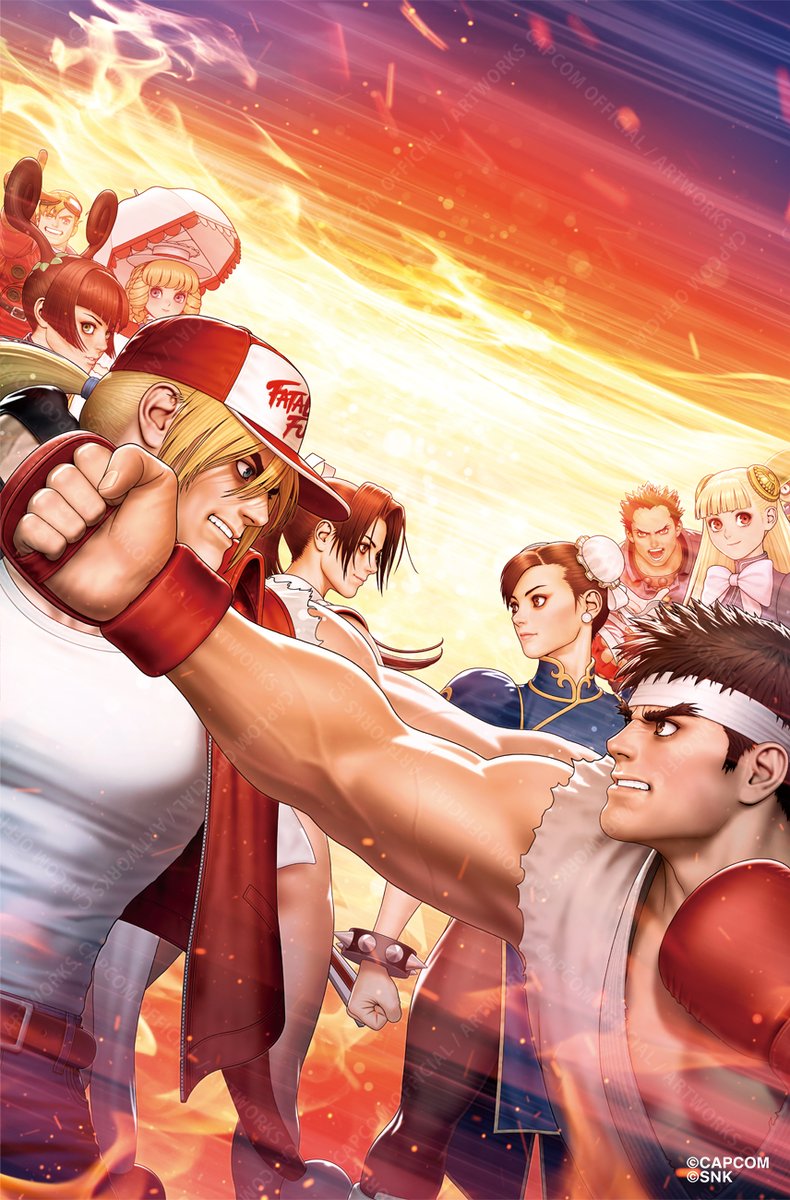 CAPCOM_AWT's tweet image. 本日発売‼️
「カプコン ファイティング コレクション2」のメインアートです。各ゲームのキャラクターを配置しました。昔よく描いたキャラもいますね。やはり暑苦しい絵になってしまいました。(森気楼)
#カプコンアートワーク #ファイコレ2 #CAPCOM #ARTWORK
capcom-games.com/cfc2/ja-jp/