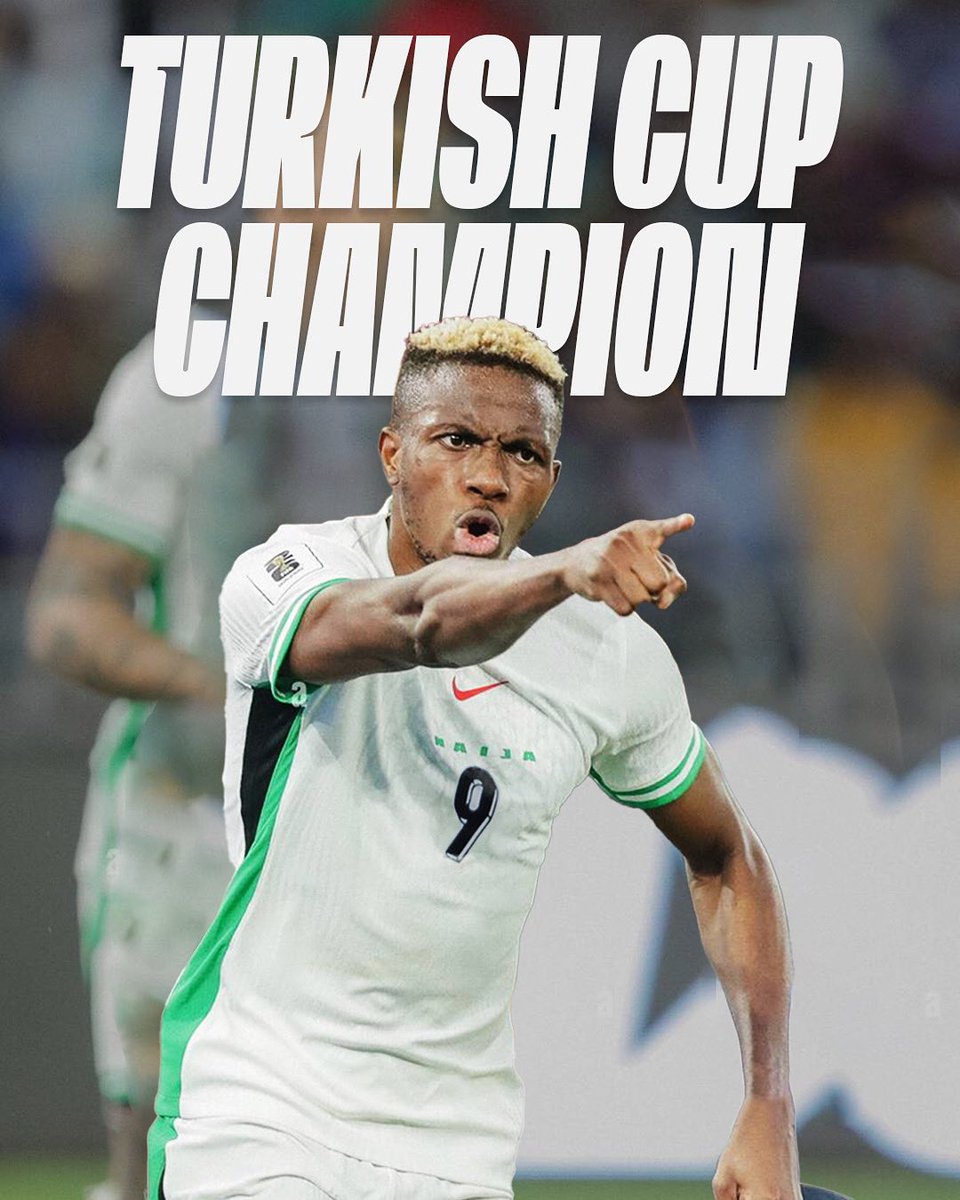 Turkish Cup Champion + Most goals scored by a foreign player in Turkish history.

Congratulations Victor Osimhen 🇳🇬✨
