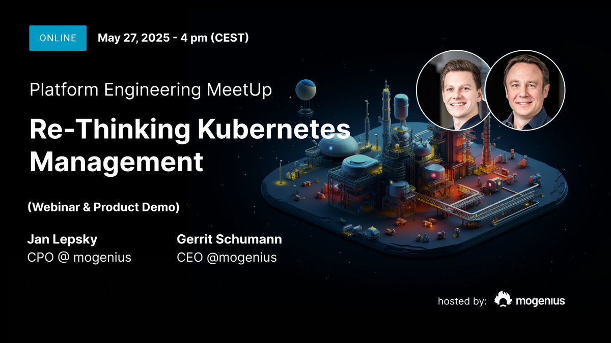 Explore a more innovative way to manage #Kubernetes with the new <a href="/mogenius/">mogenius</a> Kubernetes Manager! Simplify onboarding and reduce manual support by 75%. 

Curious? Join our technical demo on May 27, 2025.  
Sign up: bit.ly/3YNnfBI  

#CloudNative #platformengineering