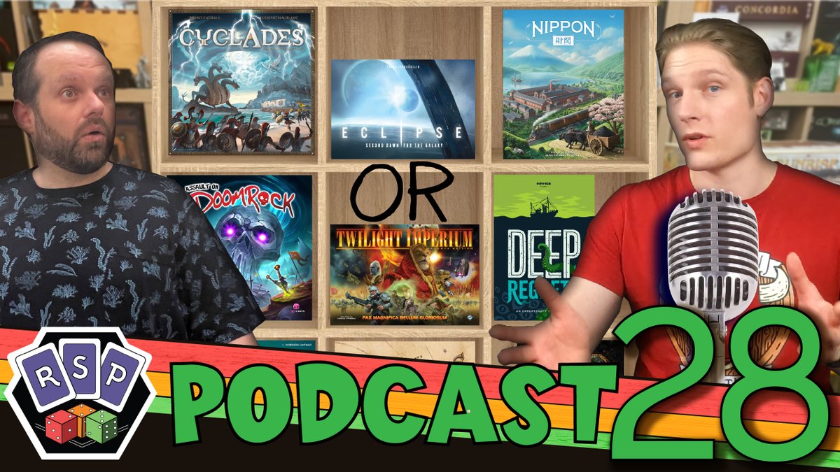 RSPNetwork's tweet image. We&apos;re reviewing new games and taking a deep dive on some deep space classics.
YouTube: youtu.be/pJGjTR2pJY8
Spotify: creators.spotify.com/pod/show/ready…
#boardgames #boardgamecommunity #boardgamenight #boardgamenight #podcast #boardgamepodcast