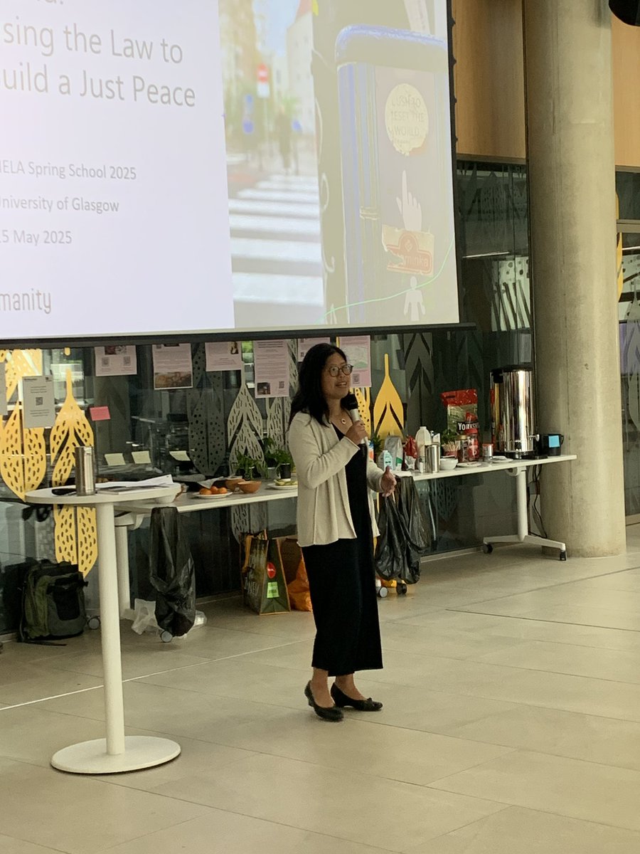 Alison Phipps አሊሰን 🧡🕊️ (@alison_phipps) on Twitter photo The incomparable Professor Jen Ang <a href="/UofGSocSci/">UofG Social Sciences</a> on looking at the law and just peace #RIELASpringSchool2025 The incomparable Professor Jen Ang <a href="/UofGSocSci/">UofG Social Sciences</a> on looking at the law and just peace #RIELASpringSchool2025