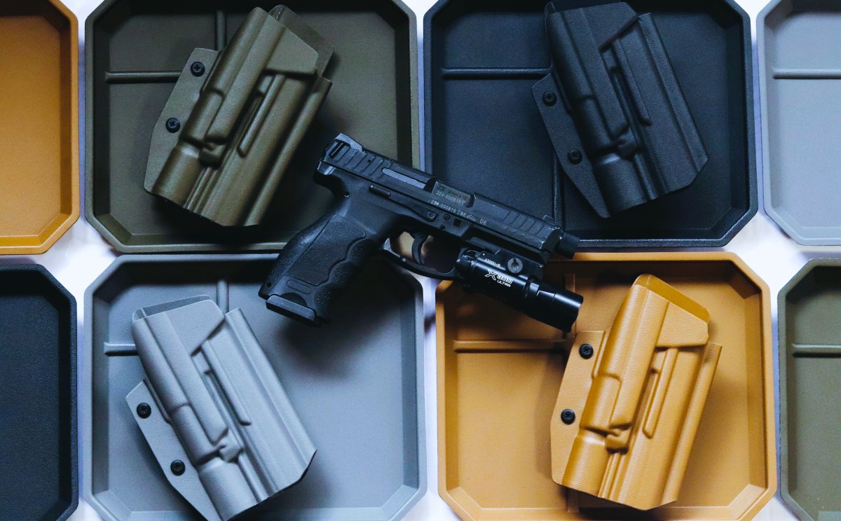 rokunanago675's tweet image. こんばんは、六七五です。
H&amp;amp;K VP9 ＋ X300U ライト用ホルスター Lv2 再出品!
ロックフードのないLv1カイデックスホルスターも販売中です。
675.theshop.jp
VP9以外のX300Uライト対応ホルスターも各種出品しています。
#vp9 #kydex #サバゲー