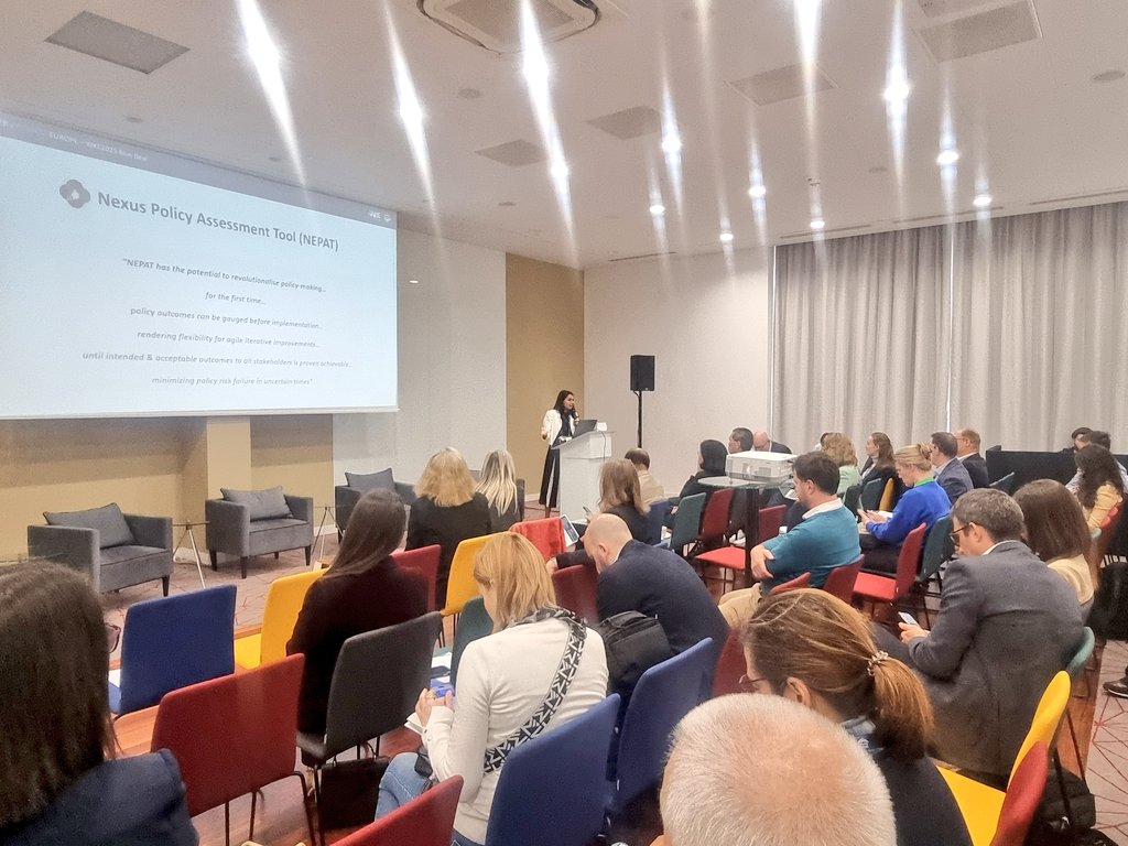 Water Europe (@h20eu) on Twitter photo 📌Sabina Khan dives into the <a href="/NEXOGENESIS_eu/">NEXOGENESIS 🇪🇺</a> project, showcasing the Nexus Policy Assessment tool #NEPAT, exploring the project's case studies, & revealing how the project's results could shape future policies!
👉📲Wanna experience the tool? nepat-dev.nexogenesis.eu/#/login #WKE2025 📌Sabina Khan dives into the <a href="/NEXOGENESIS_eu/">NEXOGENESIS 🇪🇺</a> project, showcasing the Nexus Policy Assessment tool #NEPAT, exploring the project's case studies, & revealing how the project's results could shape future policies!
👉📲Wanna experience the tool? nepat-dev.nexogenesis.eu/#/login #WKE2025