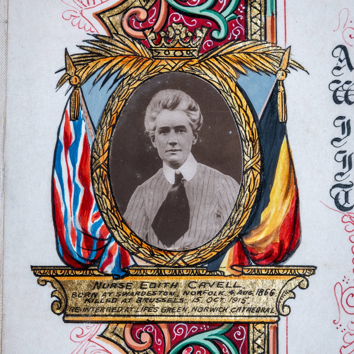 On this day in 1919 Norfolk nurse and First World War heroine Edith Cavell was buried in her final resting place here at Norwich Cathedral.

As we today remember Edith Cavell, we invite you to join us this October for a special Edith Cavell weekend honouring Edith’s life and